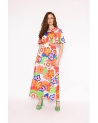 Twisted Wunder - Tw Ziggy Retro Floral Maxi Dress - Lyst