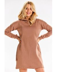 Love Lace - Everyday Hooded Long Sleeve Dress With Side Adjust - Lyst