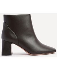 Linzi - Cove Faux Leather Soft Square Toe Block Heel Ankle Boot - Lyst