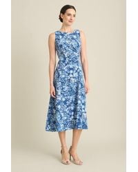 Gina Bacconi - Odelia Floral Print Midi Dress - Lyst