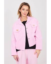 Love Lace - Corduroy Bomber Jacket With Detachable Brooch - Lyst