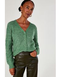 Monsoon - Super-soft Cable Knit Cardigan - Lyst