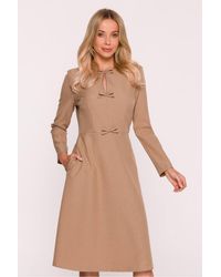 Love Lace - Office Long Sleeve A-Line Dress With Zip - Lyst