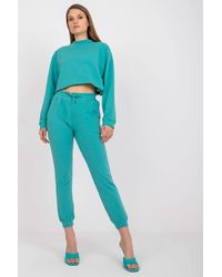 Love Lace - High Waisted Tie Waist Sweatpants With Pockets - Lyst
