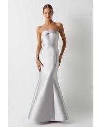 Coast - Bandeau Twill Fishtail Bridesmaids Maxi Dress - Lyst