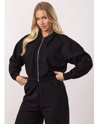 Gym King - Cropped Full Zip Hoodie Lightweight Loopback Boxy Fit - Lyst