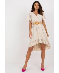 Love Lace - Summer Heart Neck Asym Frill Dress Belt - Lyst