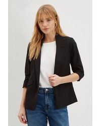 Dorothy Perkins - Ruched Sleeve Blazer - Lyst