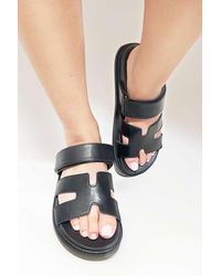 Miss Diva - Thalia H Shaped Velcro Strap Flat Slider - Lyst