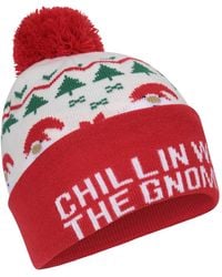 Mountain Warehouse - 'Xmas Gnomes' Decorative Soft Knitted Casual Warm Cosy Pom Beanie Hat - Lyst