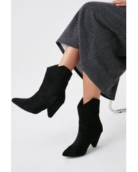 Oasis - Pointed Western Ankle Boots - Lyst