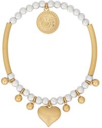 Bibi Bijoux - Gold 'heart & Soul' Charm Ball Bracelet - Lyst