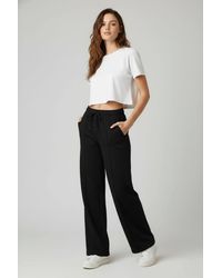 Stylewise - Loopback Seam Detail Wide-Leg Joggers - Lyst