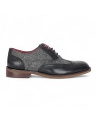 Infinity Leather - Justin Reess Leather Tweed Brogue Shoes - Lyst