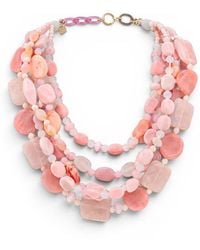 Michael Nash Jewelry - Otilia Multi Strand Shades Of Resin Beads - Lyst