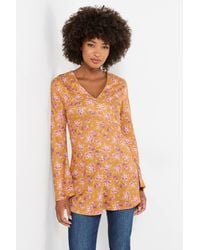 Joe Browns - Anna Ditsy Floral V Neck Tunic Top - Lyst