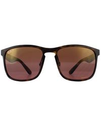 Ray-Ban - Square Matte Havana Brown Polarized Mirror Chromance Rb4264 Sunglasses - Lyst