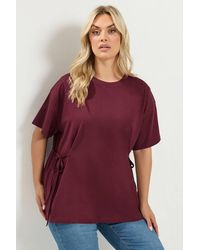 Yours - Tie Front T-Shirt - Lyst