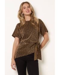 Blue Vanilla - Short Sleeve Round Neck Top - Lyst