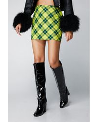 Nasty Gal - Wide Fit Patent Knee High Boots - Lyst