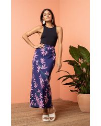 Dancing Leopard - Sophie Tropical Print Maxi Skirt Stylish Flowy High Waist Outfit - Lyst