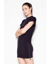 Love Lace - Sweatshirt Knit Dress With Side Zippers - Lyst