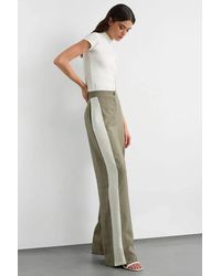 Hiccup - High Waist Wide Leg Trousers With Side Stripes - Lyst