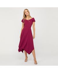 grace bardot midi wedding dress