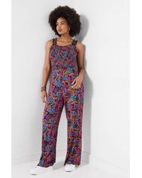 Joe Browns - Printed Jersey Jumpsuit With Shirred Bodice & Elasticated Waist - Lyst
