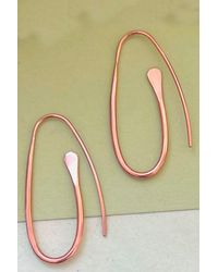 Otis Jaxon London - Oval Paperclip Sterling Drop Earrings - Lyst