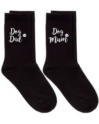 60 SECOND MAKEOVER - Couples Dog Mum Dad Black Calf Sock Set - Lyst
