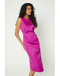 Coast - Petite 3d Rose Wrap Skirt Midi Dress - Lyst
