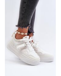 Love Lace - Platform Sneaker Fashion Chunky Step Up Casual Shoes - Lyst