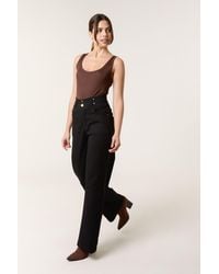 Blue Vanilla - Wide-Flared Button Up Jeans - Lyst