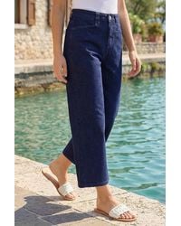D.u.s.k - Denim Pocket Detail Wide Leg Culotte - Lyst