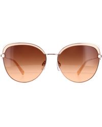 Ted Baker - Semi Rimless Rose Gold Brown Gradient Tb1661 Tamma - Lyst