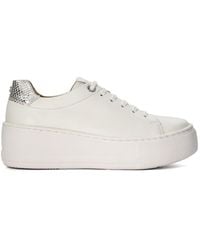 Dune - 'estrid' Leather Trainers - Lyst