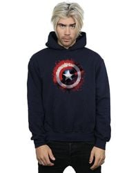 Marvel - Avengers Captain America Art Shield Hoodie - Lyst