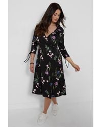 Joe Browns - Falling Florals V- Neck Jersey Dress - Lyst
