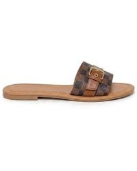 IKRUSH - Ariah Open Toe Flat Sandals With Buckle Fastening - Lyst