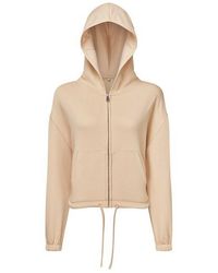 Tridri - Cropped Oversized Full Zip Hoodie - Lyst
