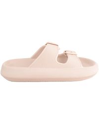 Absolute Footwear - Easy Slip On Summer Holiday Beach Buckle Chunky Sliders Sandals - Lyst