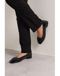 Long Tall Sally - Patent Square Toe Flats - Lyst