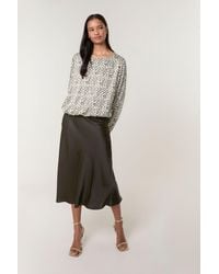 Blue Vanilla - Long Sleeve Round Neck Blouse - Lyst