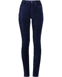 Lands' End - Slim Leg Velvet Jeans, High Waisted - Lyst