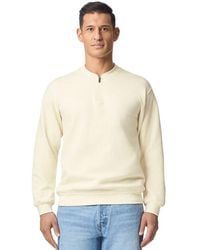 Gildan - Softstyle Midweight Quarter Zip Sweatshirt - Lyst