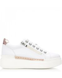 moda in pelle fianntas lace up trainers