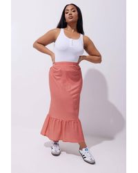 Yours - Gingham Print Maxi Skirt - Lyst