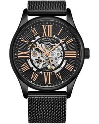 Stuhrling - Atrium 3942m Automatic Wrist Watch Skeletonized Dial 42mm Case Stainless Steel Mes - Lyst