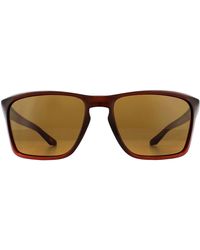 Oakley - Rectangle Polished Rootbeer Prizm Bronze Sunglasses - Lyst